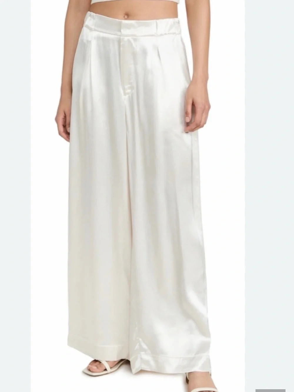 Free People Good Days Satin Wide Leg Pants